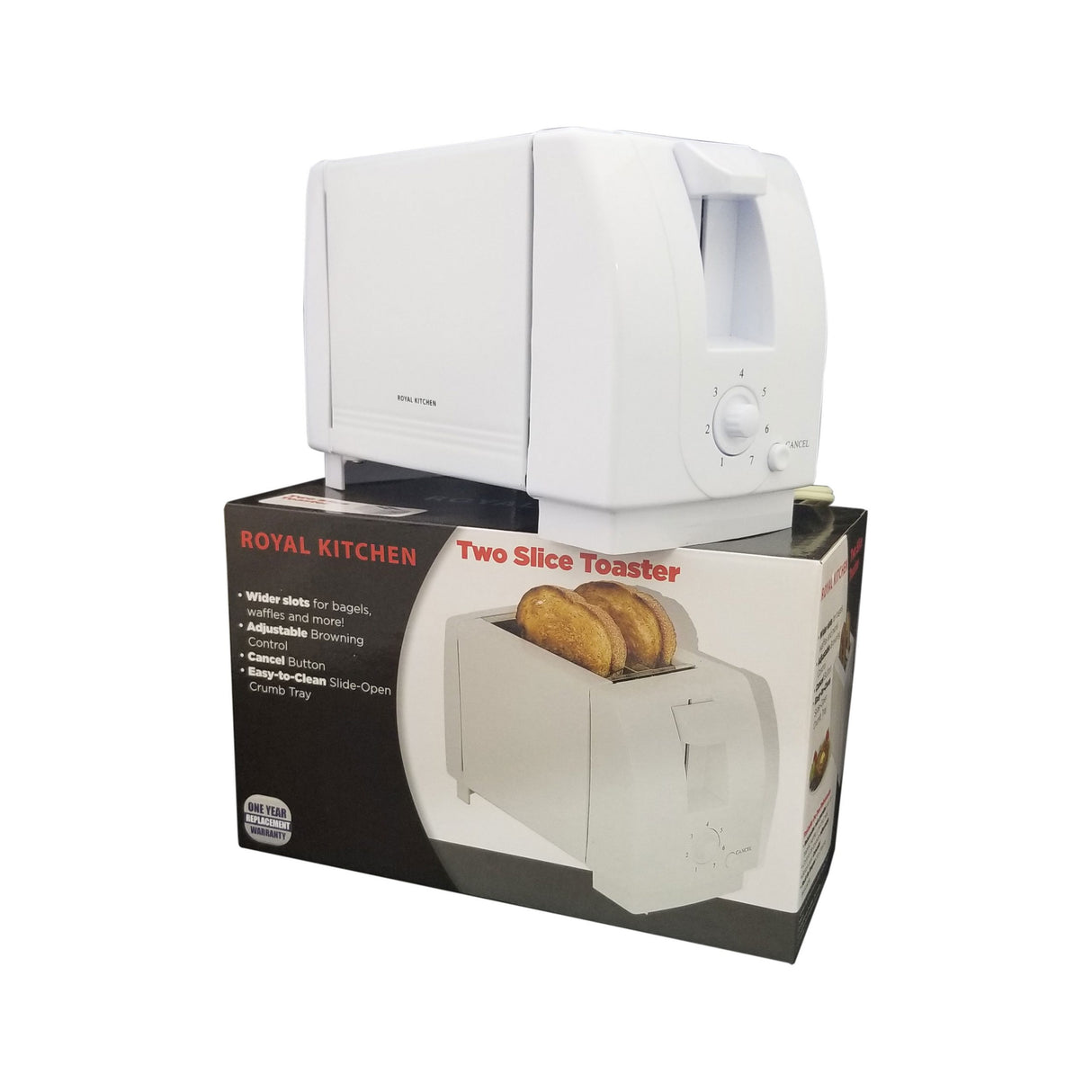 Royal Kitchen Two Slice Toaster