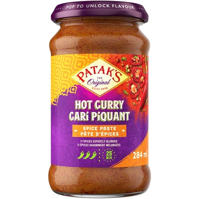 Patak's Hot Piquante Curry Paste 284ml