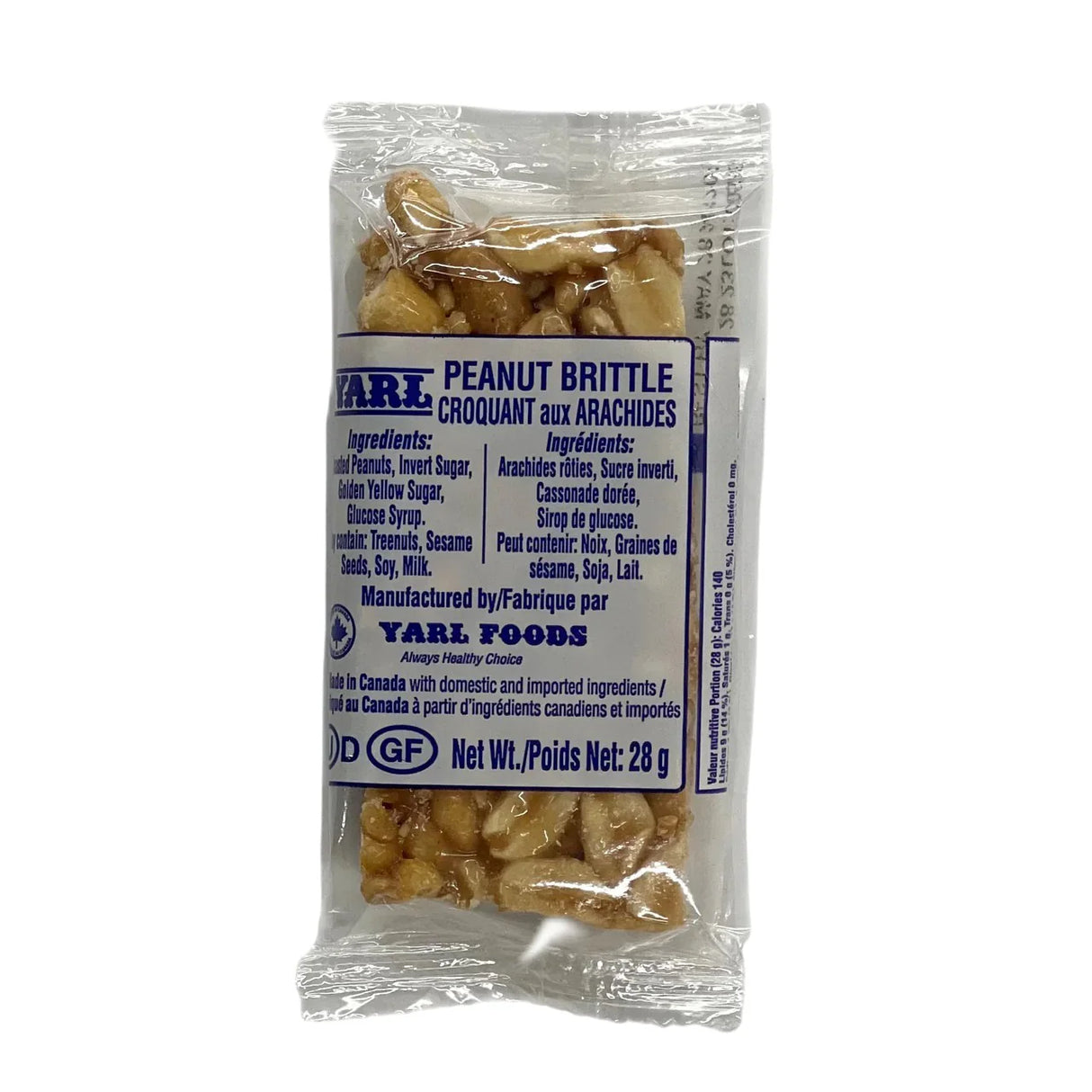 Yarl Peanut Butter Brittle 28g