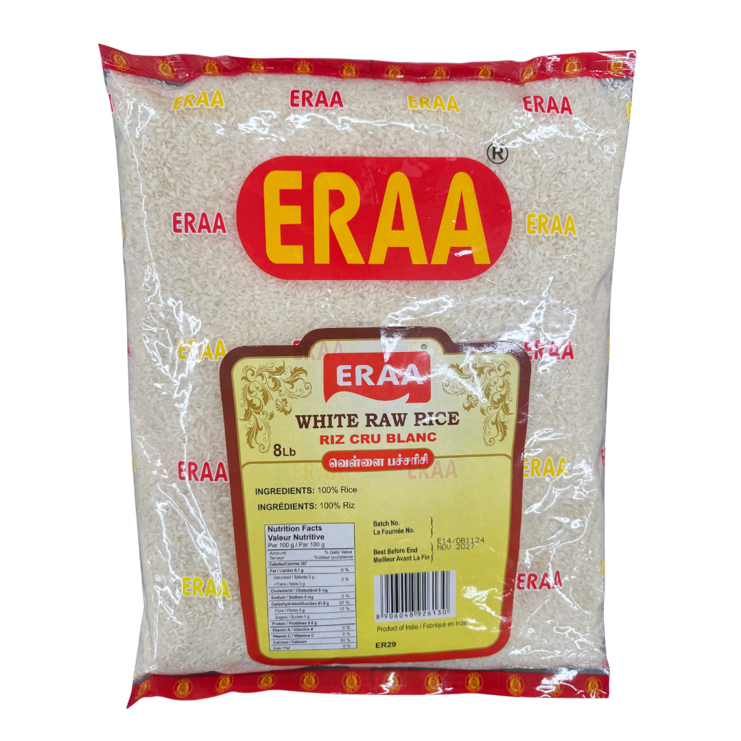 Eraa White Raw Rice 8lb