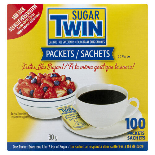 Twin Sugar Packets 100 Packet