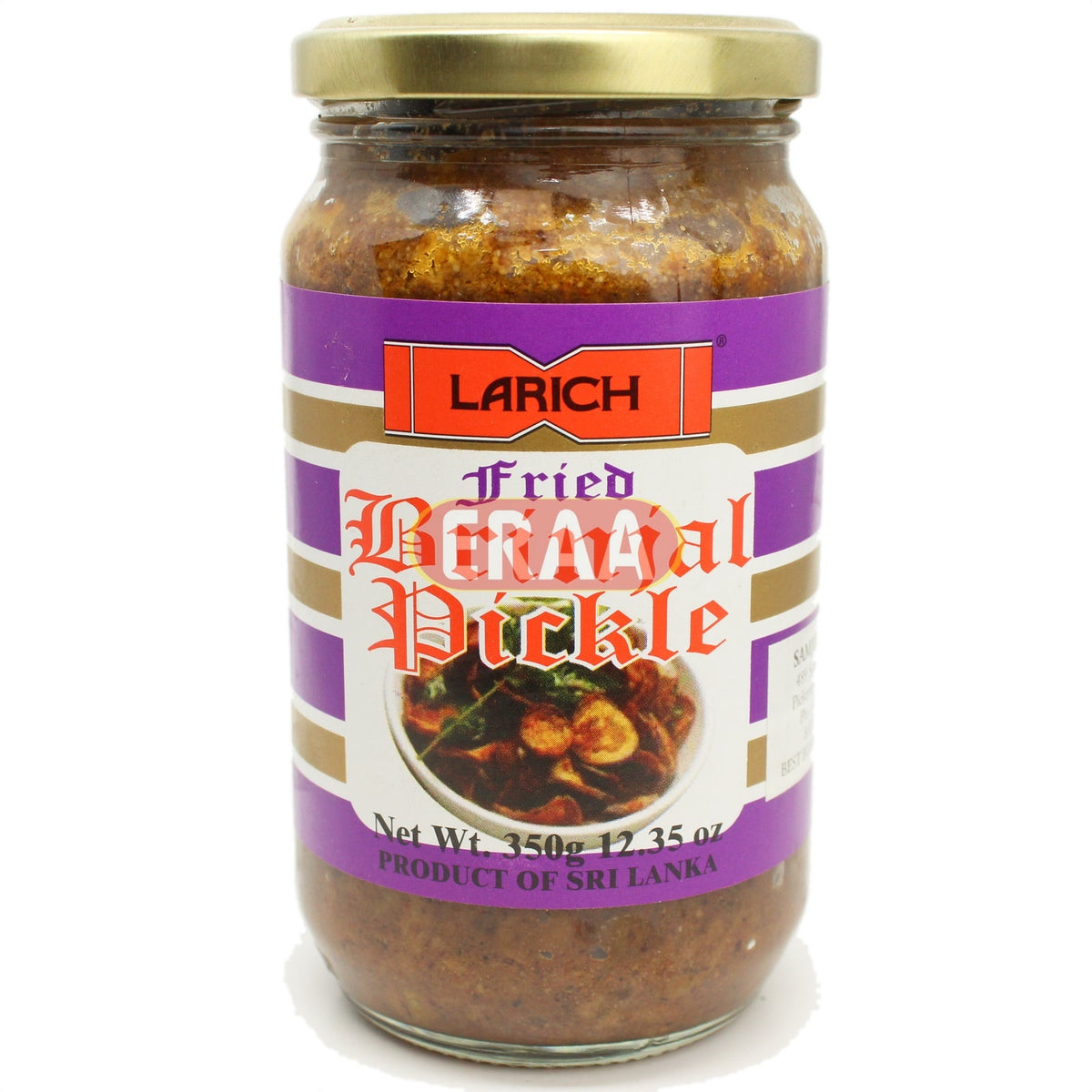 Larich Fried Brinjal Pickle 350g