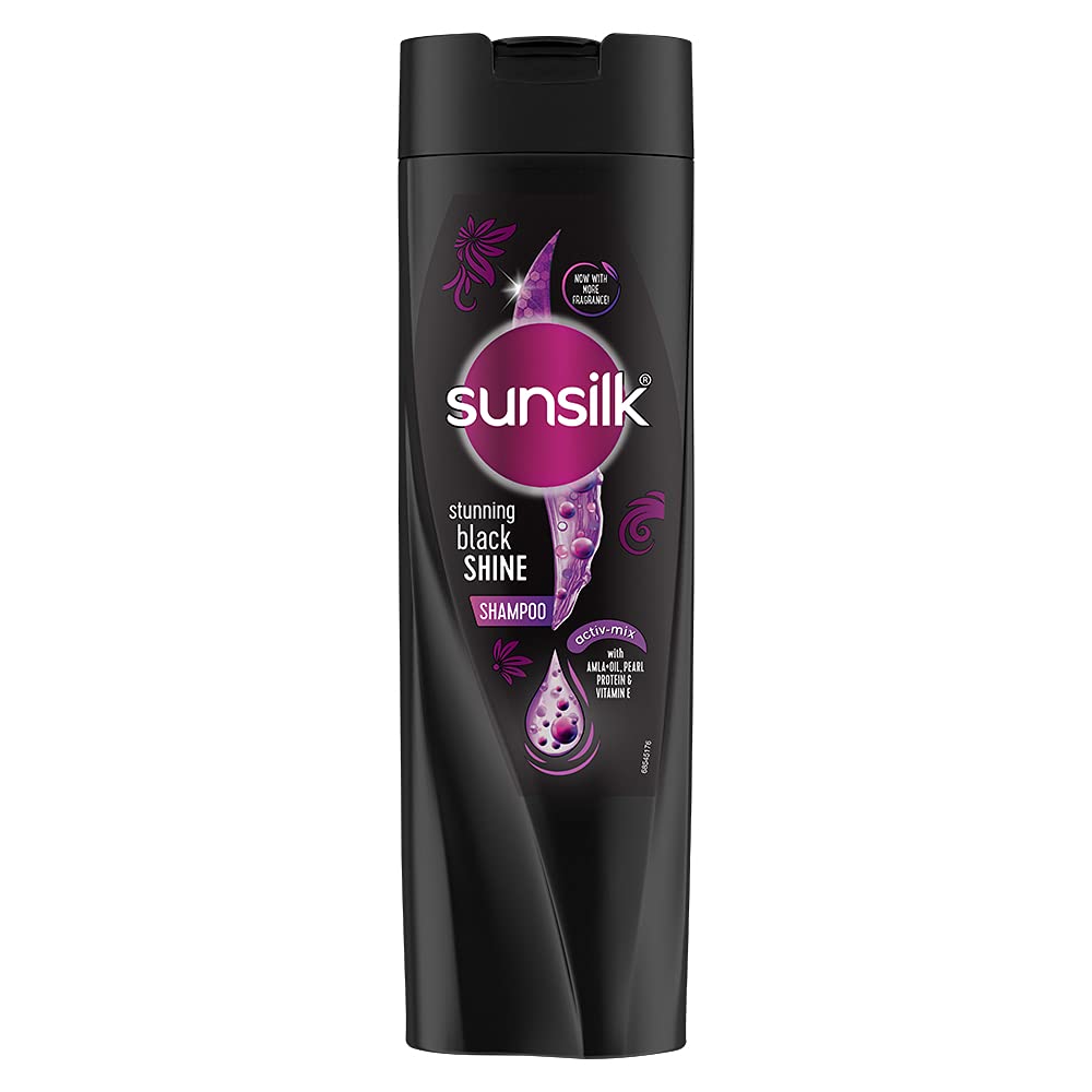 SunSilk Stunning Black Shine Shampoo 340ml