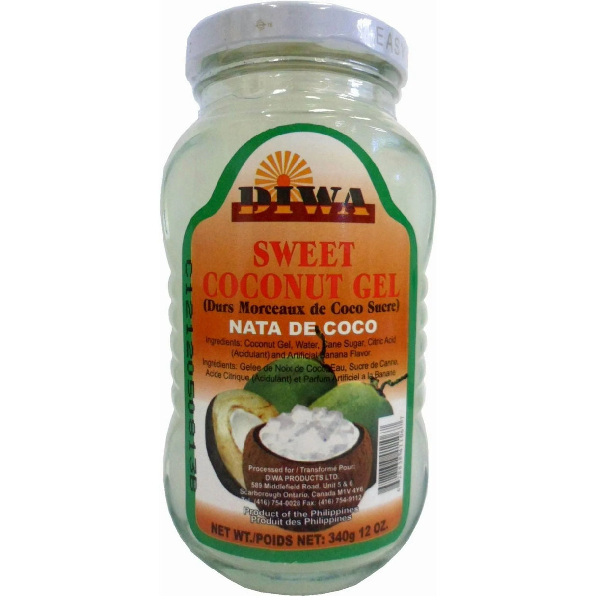 Diwa Sweet Coconut Gel White 340g
