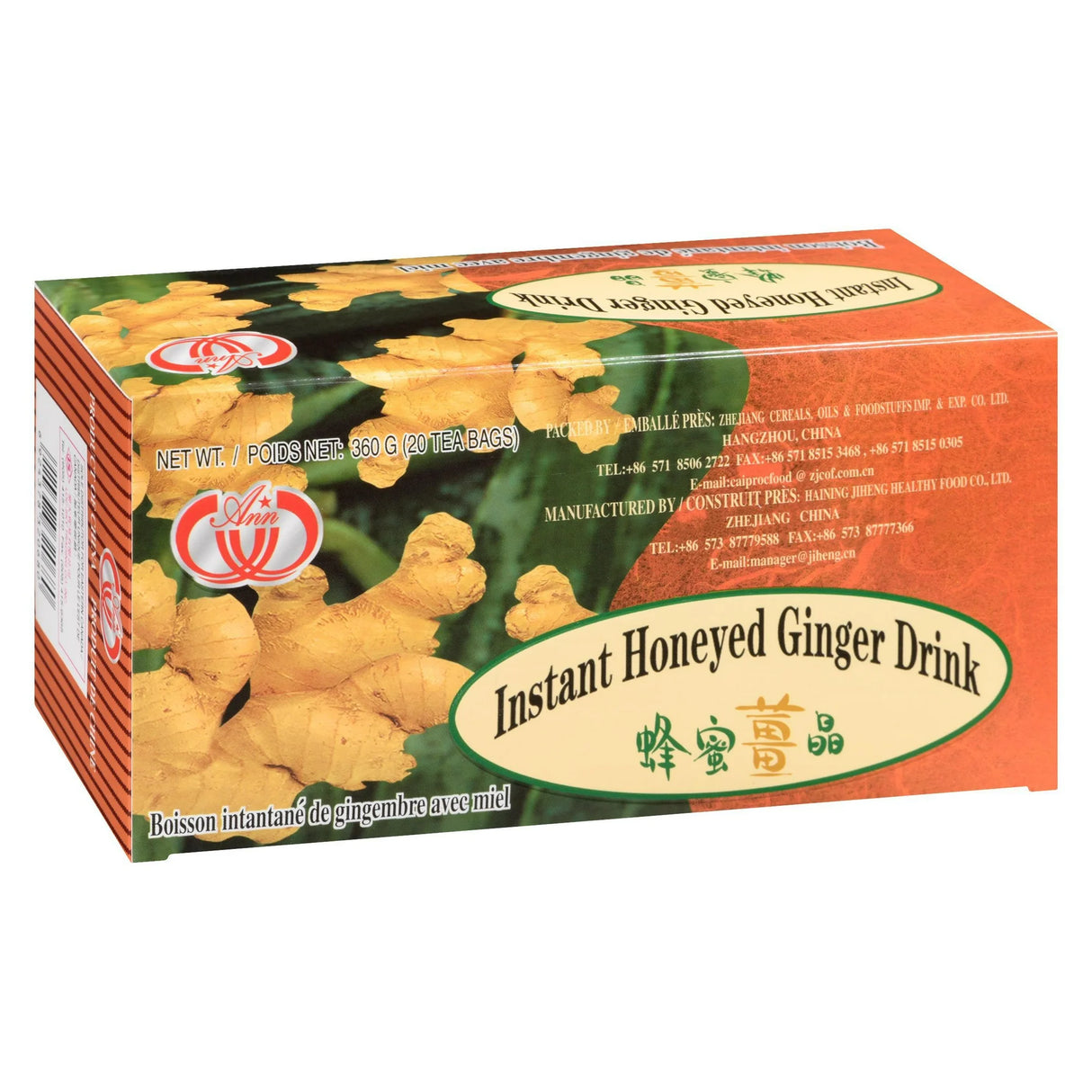Ann Instant Honeyed Ginger Drink 18 Bags