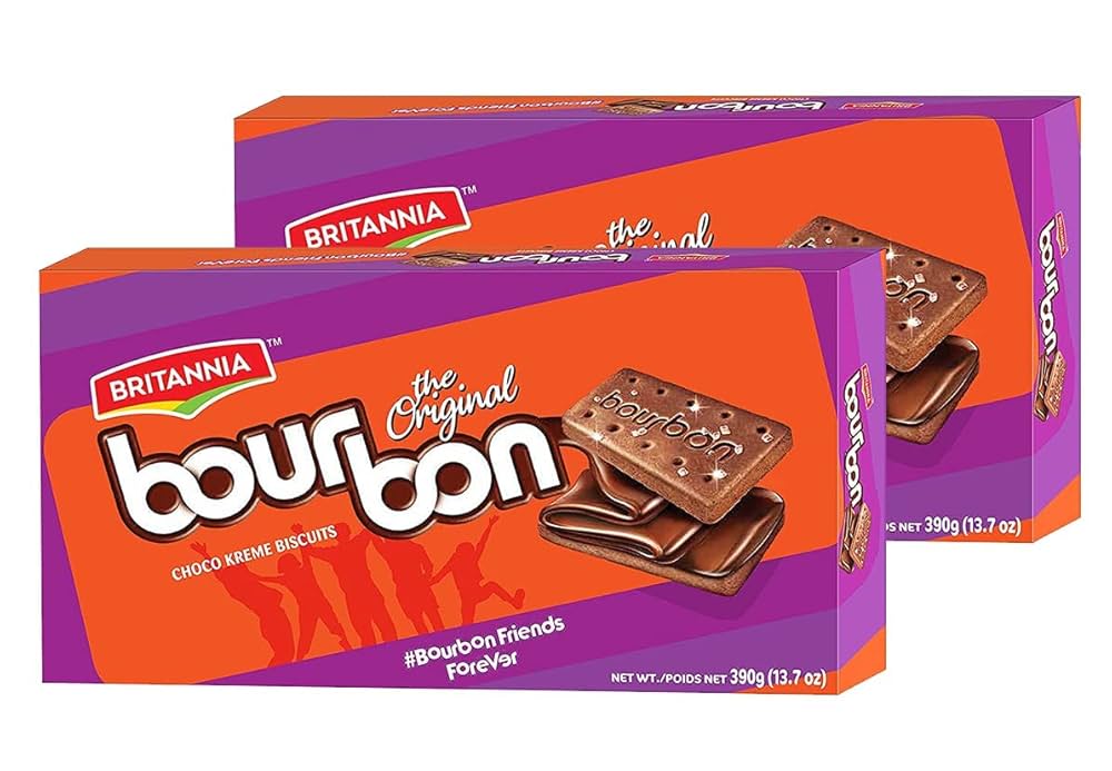 Britannia Bourbon Chocolate Biscuits 390g