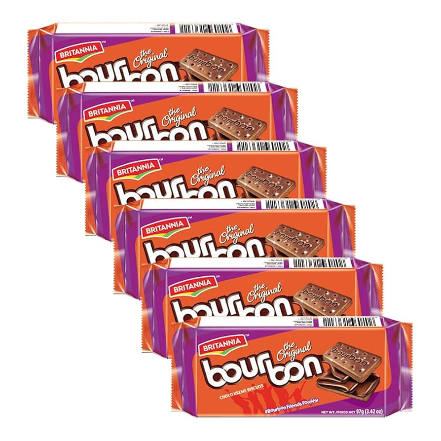 Britannia Bourbon Chocolate Biscuits 97g