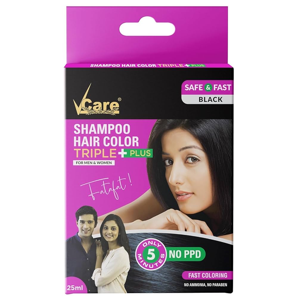 Vcare Shampoo Hair Colour Triple Plus