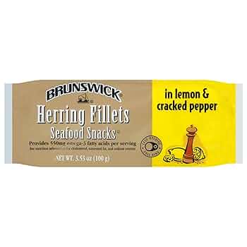 Brunswick Seafood Snacks Lemon & Cracked Pepper 100g