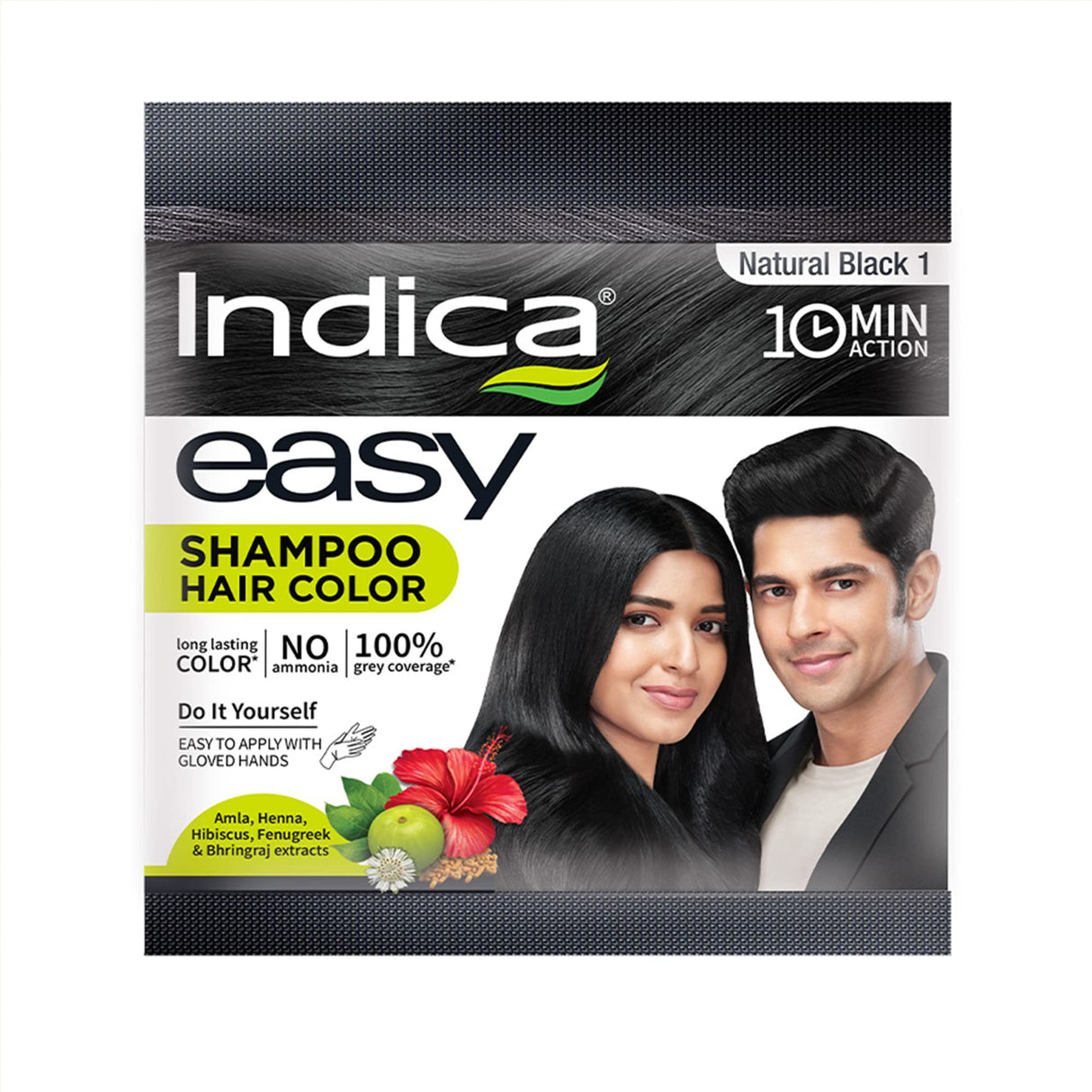 Indica Easy Natural Black Hair Dye 18ml