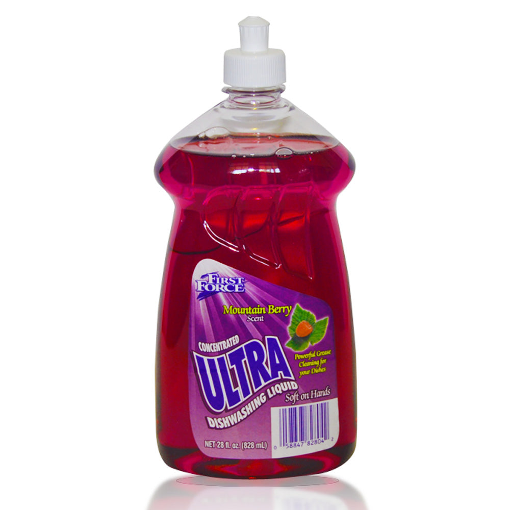 First Force Ultra Dishwashing Liquid Mountain Berry 828ml