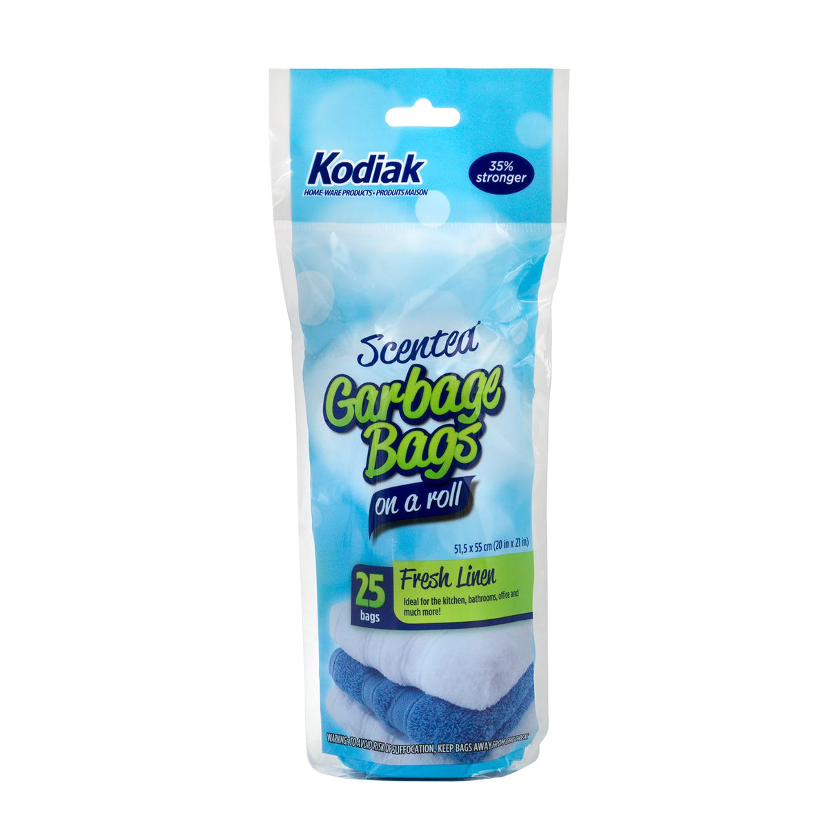 Kodiak Scented Garbage Bags on a Roll 25 Bags (51.5*55) Fresh Liner