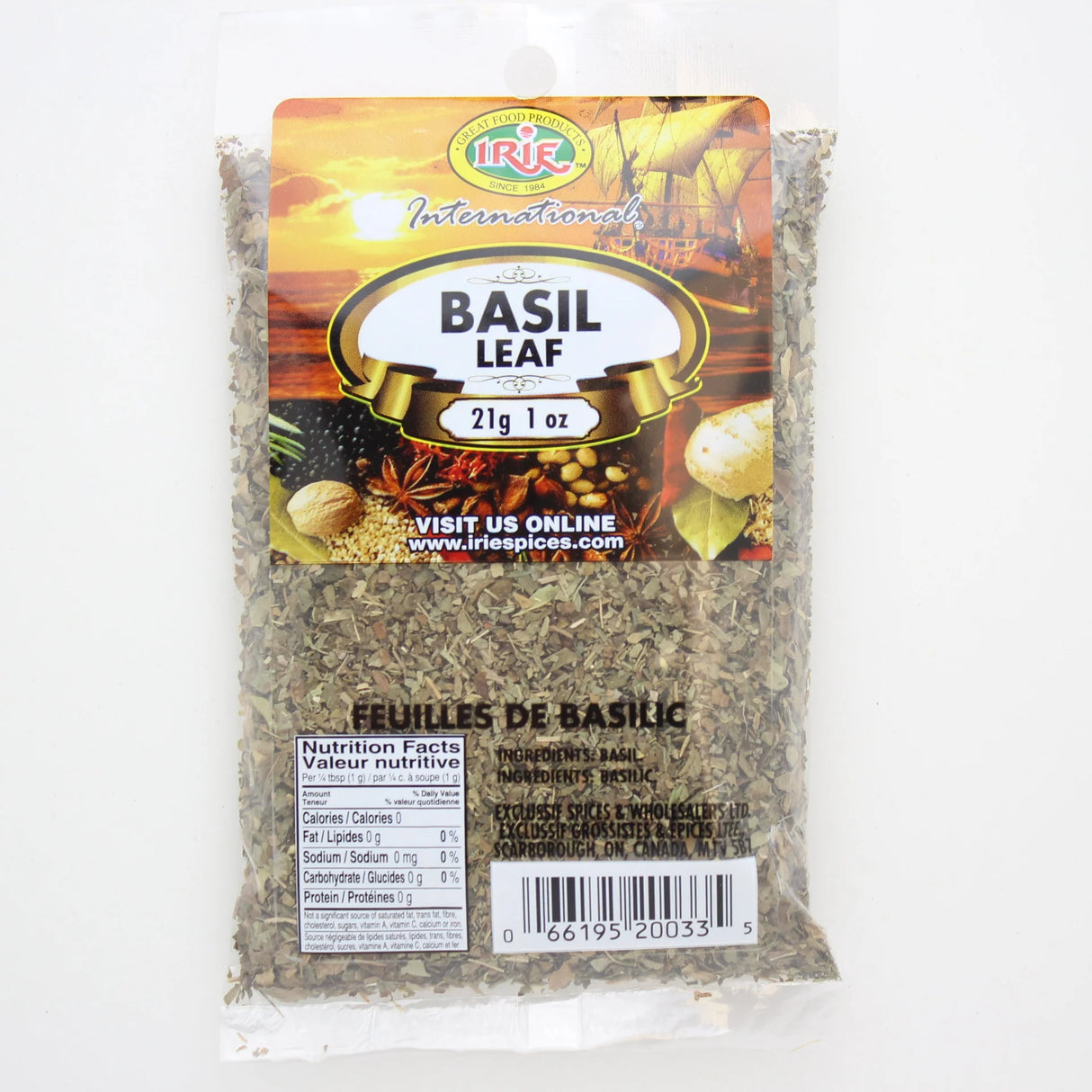 Irie Basil Leaf 21g