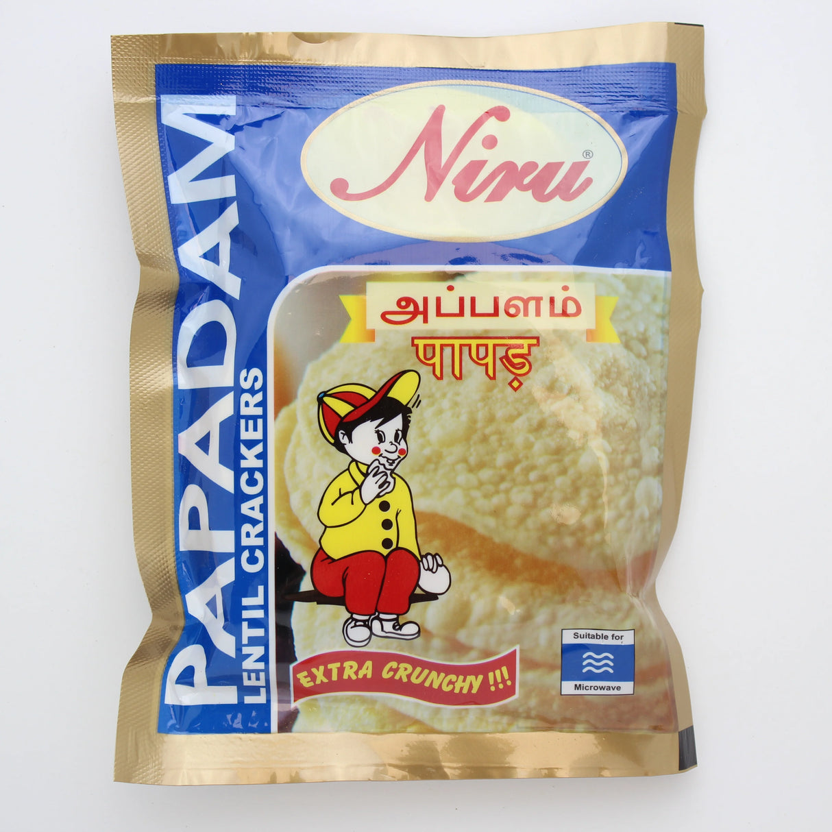 Niru Papadam Lentil Crackers 150g