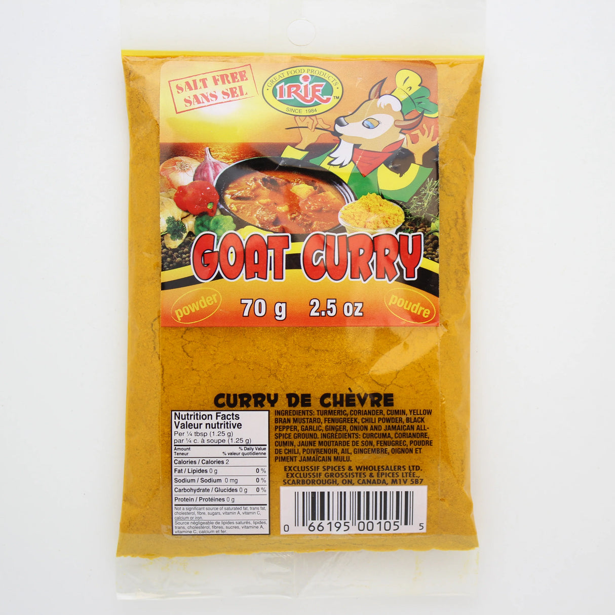 Irie Goat Curry Powder 70g
