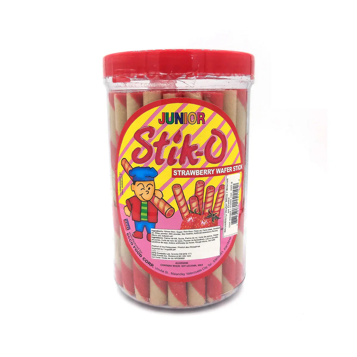 Junior Stik-O Strawberry Wafer Stick 380g