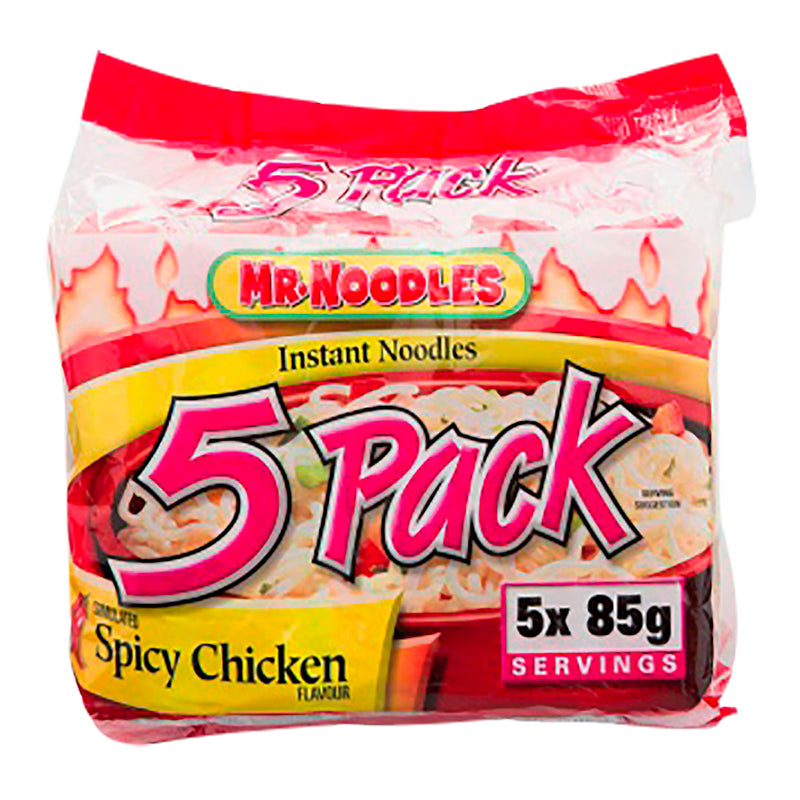 Mr.Noodles Instant Spicy Chicken Noodles (5 Pack) 85g