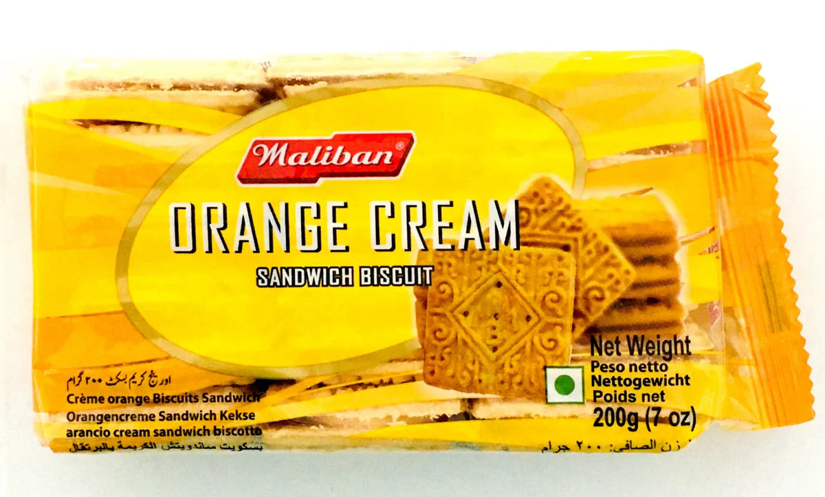 Maliban Orange Cream Sandwich Biscuit 200g