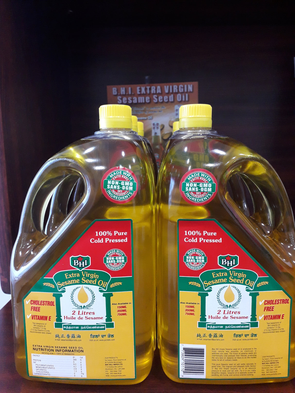BHI Extra Virgin Sesame Seed Oil 2L