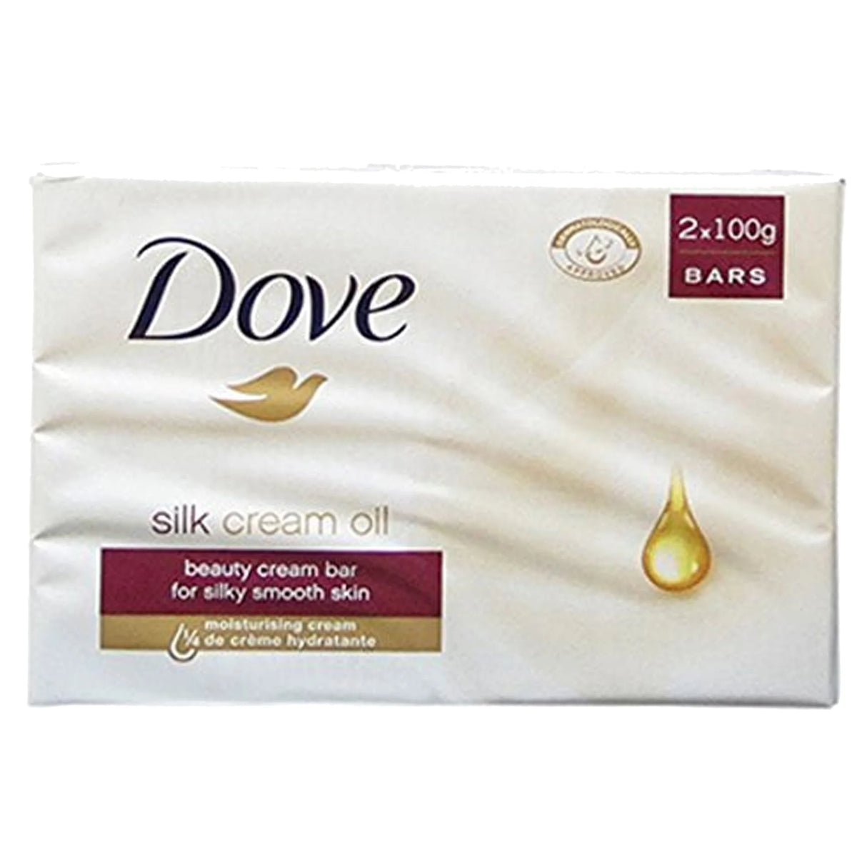 Dove Silk Cream Oil Soap 2 Pack