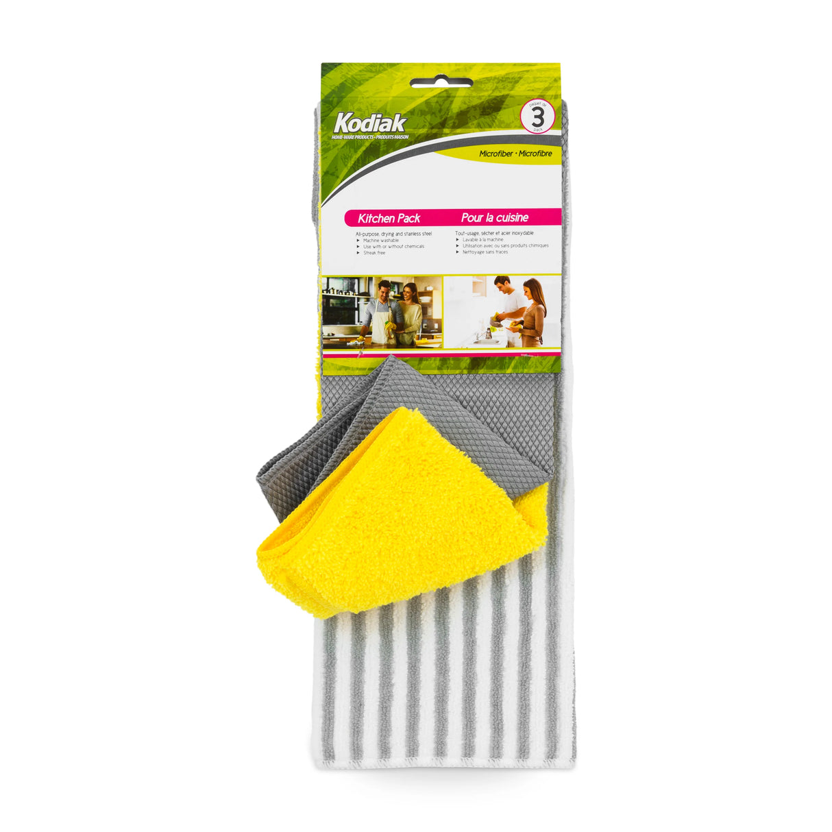 Kodiak Microfiber Kitchen Pack (3 Pack)