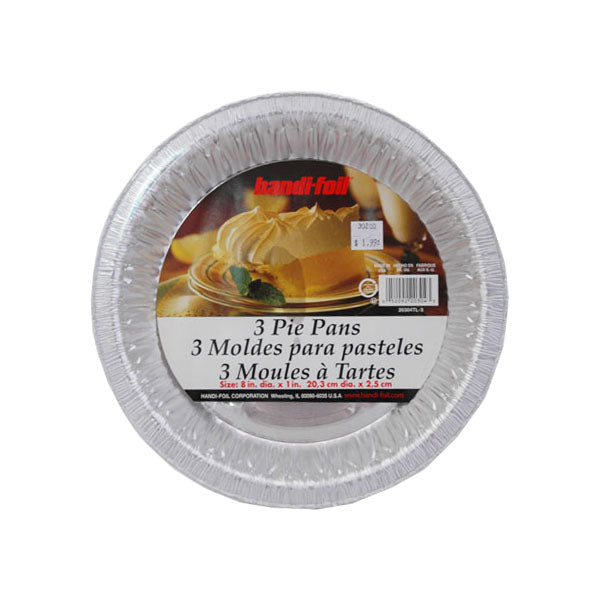 Handi-Foil 3 Pie Pans 8*1 in.