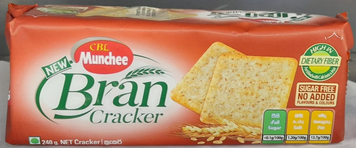 Munchee Bran Cracker Biscuits 240g