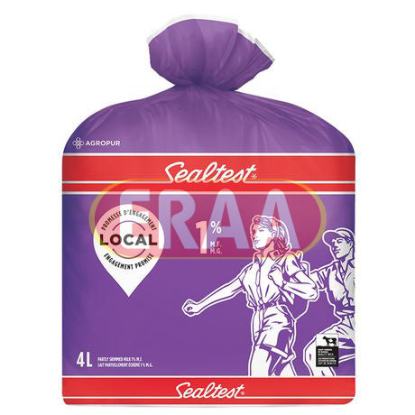 Sealtest 1% Milk Bag