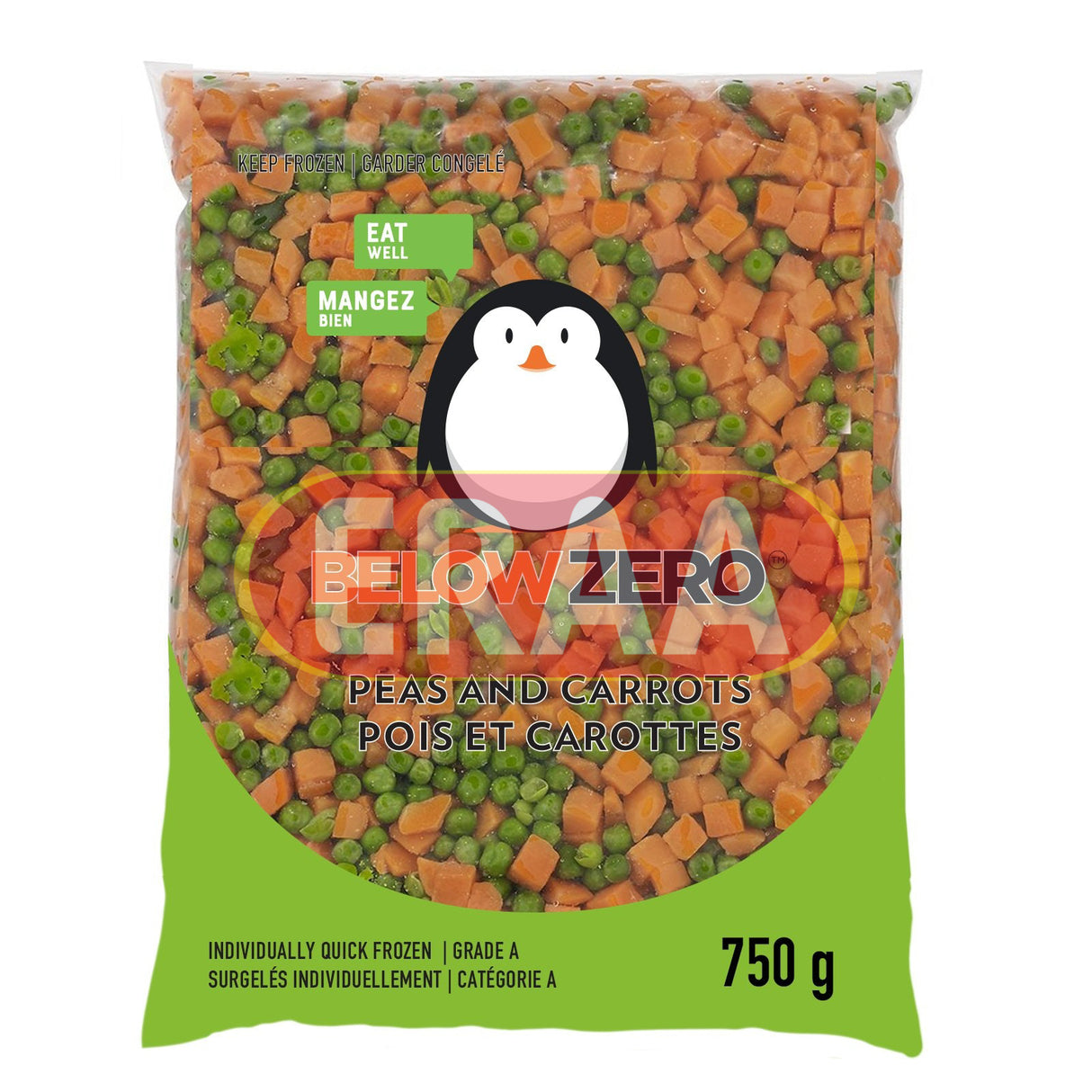 Below Zero Carrot & Pea 750g