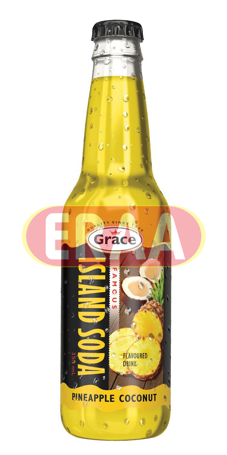 Grace Island Soda - Pineapple Coconut - 355ml