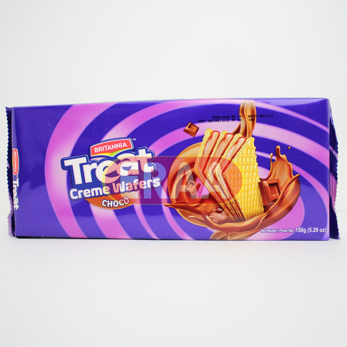 Britannia Treat Creme Wafers Chocolate 150g
