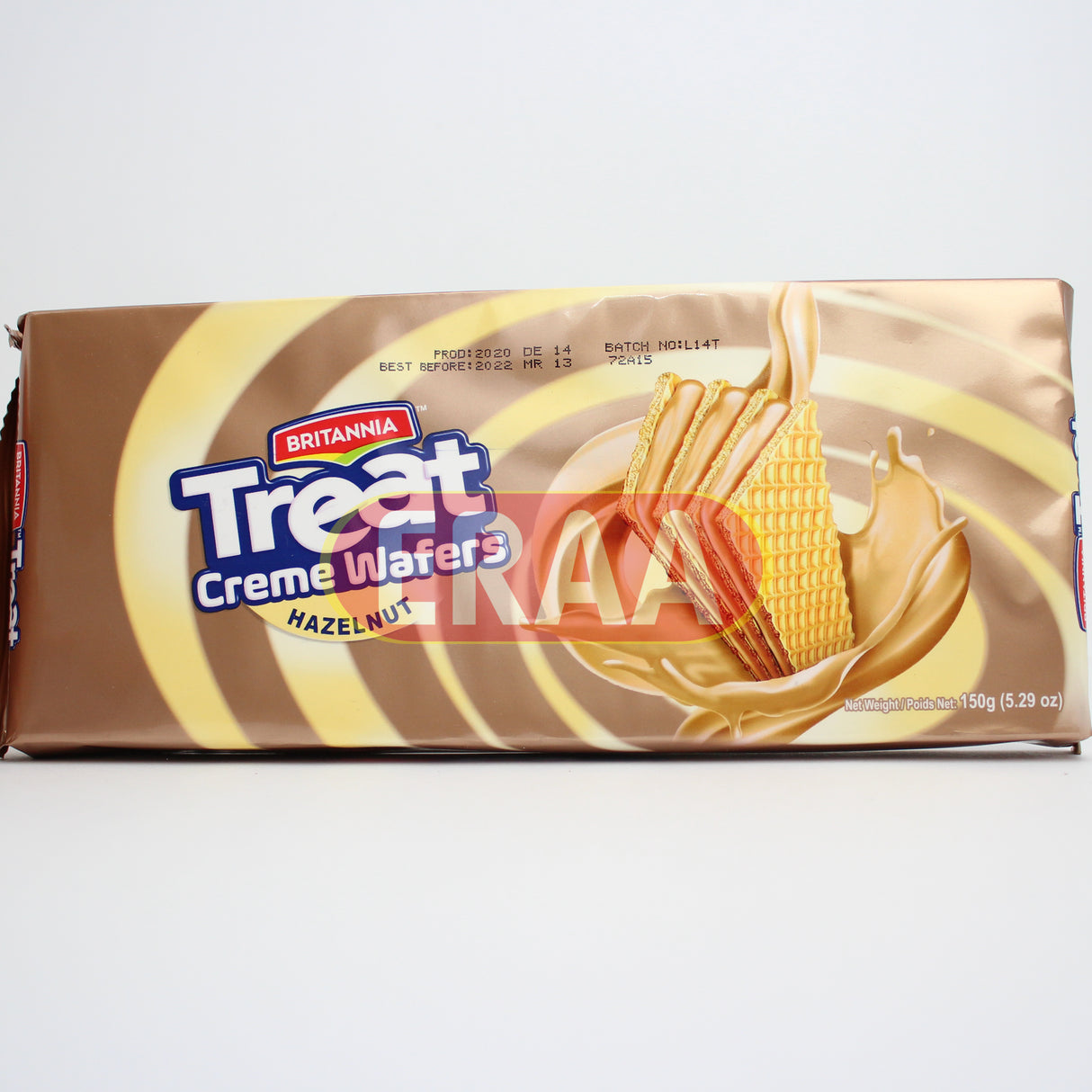 Britannia Treat Creme Wafers Hazelnut 150g