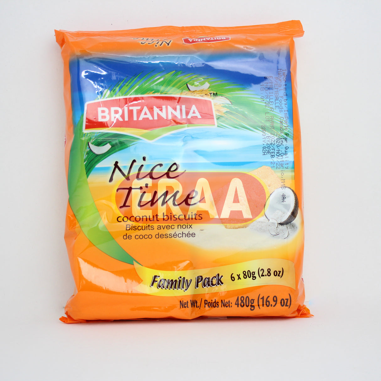 Britannia Nice Time Coconut Biscuits 480g