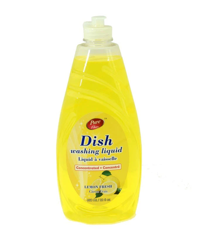 Pure Kleen Dish Washing Liquid 650ml Lemon Fresh