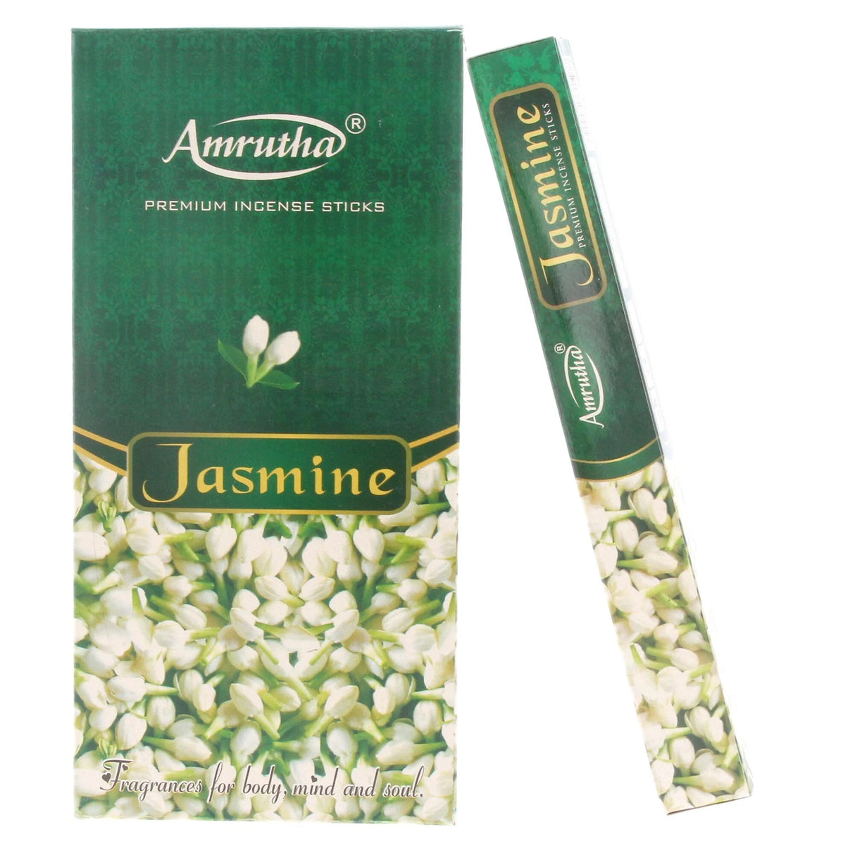 Amrutha Jasmine Premium Incense Sticks 12 Pack
