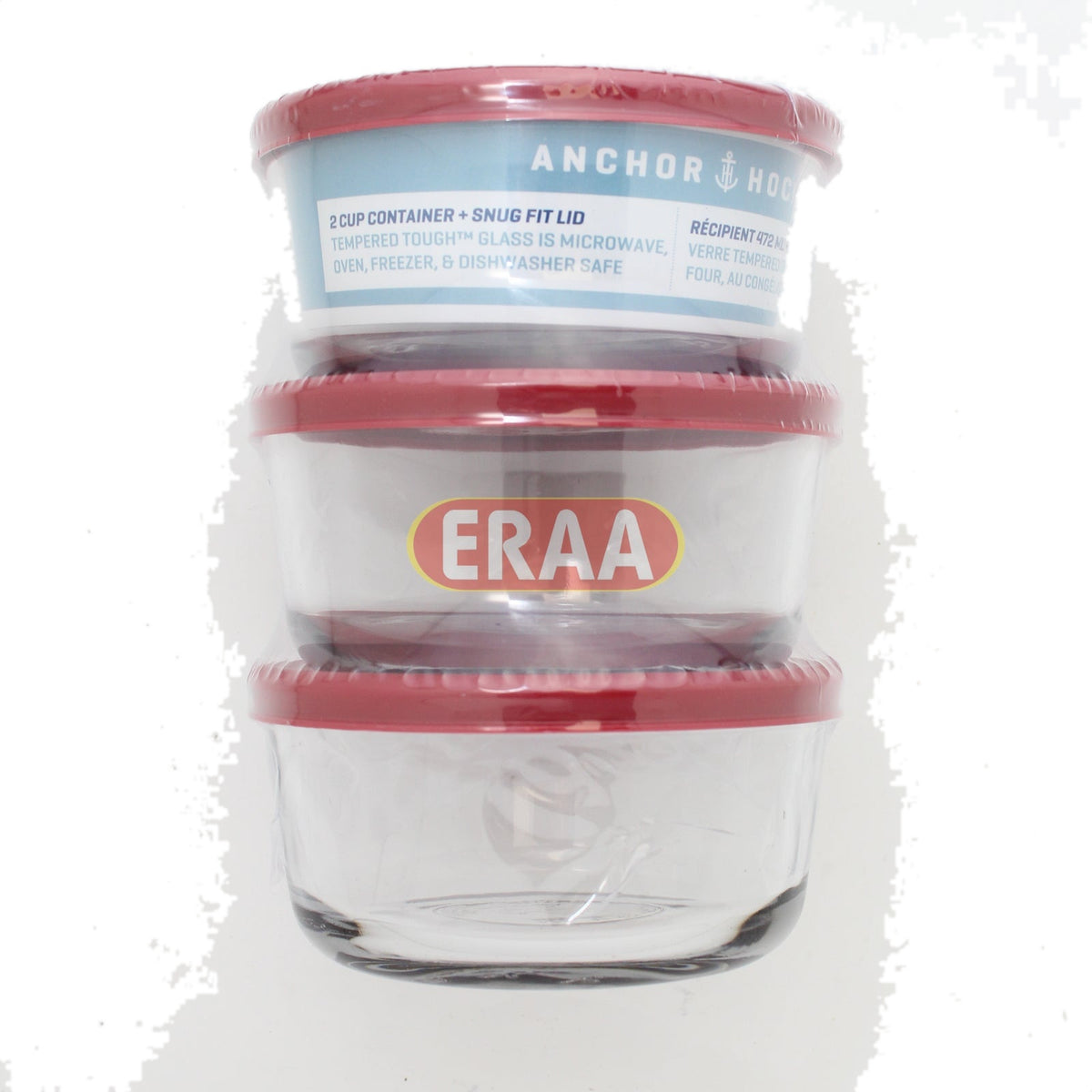 Anchor Hocking 2 Cup Container + Snug Fit Lid