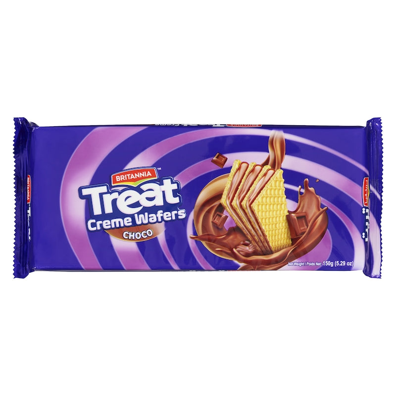 Britannia Treat Creme Wafers Chocolate 150g