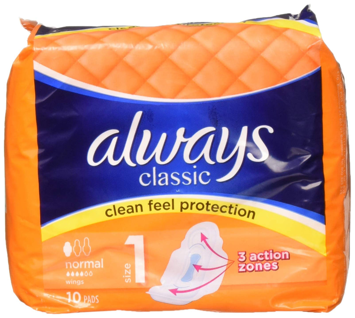 Always Classic Sensitive Soft Feel Protection Normal Size 1(10pads)