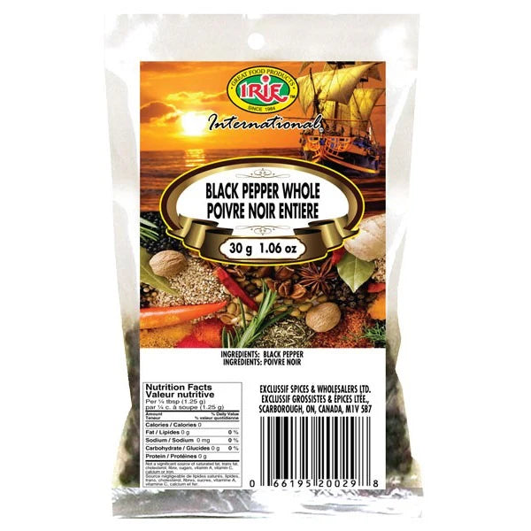 Irie Black Pepper Whole 30g