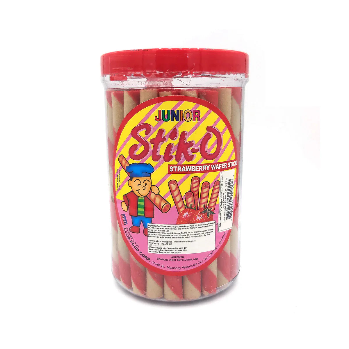Junior Stik-o Stawberry Wafer Sticks
