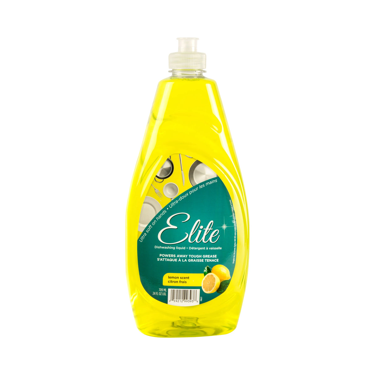 Elite Dishwashing Liquid Fresh Scent 709ml Lemon Scent