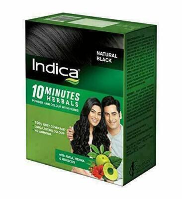Indica Natural Black Hair Dye With Amla & Henna