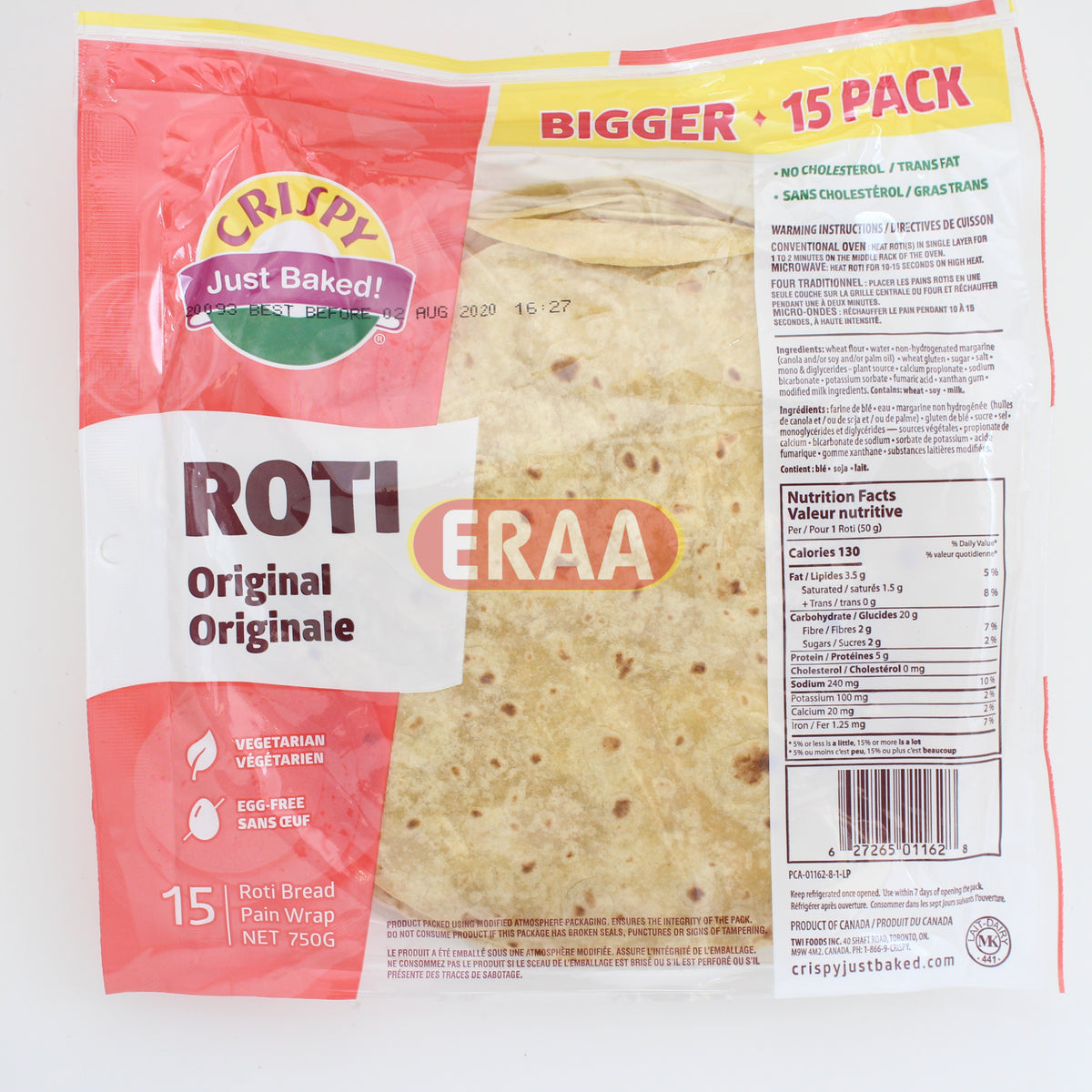 Crispy Just Baked Roti Original 10Pack – Eraa Supermarket